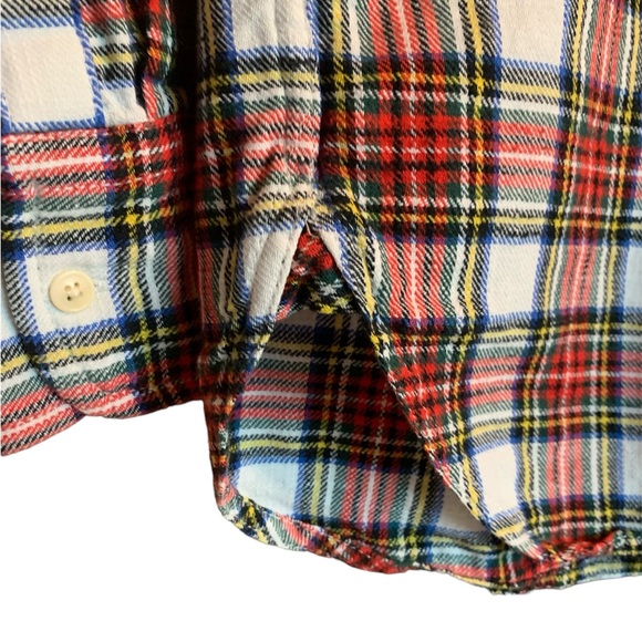 J Crew women’s plaid Snowy Stewart Tartan Flannel Size OO extra small - Picture 7 of 15